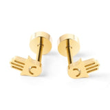 New Tree of Life Stainless Steel Stud Earrings for Men Women Asymmetrical Pierced Earrings Body Jewelry Prevent Allergy Earrings