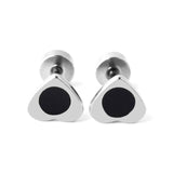 New Tree of Life Stainless Steel Stud Earrings for Men Women Asymmetrical Pierced Earrings Body Jewelry Prevent Allergy Earrings