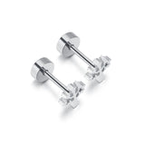 New Tree of Life Stainless Steel Stud Earrings for Men Women Asymmetrical Pierced Earrings Body Jewelry Prevent Allergy Earrings