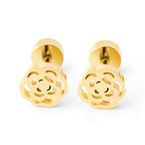 New Tree of Life Stainless Steel Stud Earrings for Men Women Asymmetrical Pierced Earrings Body Jewelry Prevent Allergy Earrings