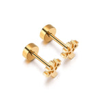 New Tree of Life Stainless Steel Stud Earrings for Men Women Asymmetrical Pierced Earrings Body Jewelry Prevent Allergy Earrings