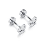 New Tree of Life Stainless Steel Stud Earrings for Men Women Asymmetrical Pierced Earrings Body Jewelry Prevent Allergy Earrings