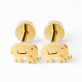 New Tree of Life Stainless Steel Stud Earrings for Men Women Asymmetrical Pierced Earrings Body Jewelry Prevent Allergy Earrings