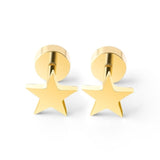 New Tree of Life Stainless Steel Stud Earrings for Men Women Asymmetrical Pierced Earrings Body Jewelry Prevent Allergy Earrings