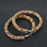 OATHYAN 6 Pairs/set Minimalist Jewelry Fashion Round Circle Hoop Earrings Set For Women Gold Silver Big Earring Gifts Brincos