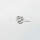 Peri'sBox Steampunk Gold Sliver Plated Round Hoop Earrings Statement Small Big Earrings Hoops Minimalist Earrings 13mm 18mm 25mm