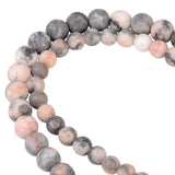 Polish Round Matte Frosted Tiger Eye Turquoises Natural Stone Beads Amazonite Watermelon Loose Beads for Bracelet Jewelry Making