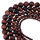 Polish Round Matte Frosted Tiger Eye Turquoises Natural Stone Beads Amazonite Watermelon Loose Beads for Bracelet Jewelry Making