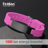 Power Energy Wristbands Balance Ion Magnetic Therapy Fashion Silicone Bands Bracelets Therapy Body Keep Your Healty Healing Pain