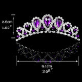 Princess Crown for Girls Show Bridal Crown Tiara Diadem Silver Crystal Floral Wedding Bridal Hair Accessories Head Jewelry