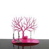 Qingwen Deer Earrings Necklace Ring Pendant Bracelet Jewelry Display Stand Tray Tree Storage jewelry Organizer Holder CE0560
