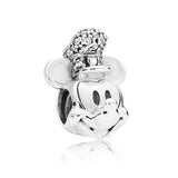 Ranqin Necklace European Fashion New Gift Original Pink Bead Fit Pandora Charm Bracelet Women Pendan Minnie Donald Duck Dog
