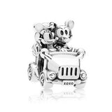 Ranqin Necklace European Fashion New Gift Original Pink Bead Fit Pandora Charm Bracelet Women Pendan Minnie Donald Duck Dog
