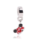 Ranqin Necklace European Fashion New Gift Original Pink Bead Fit Pandora Charm Bracelet Women Pendan Minnie Donald Duck Dog