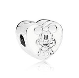 Ranqin Necklace European Fashion New Gift Original Pink Bead Fit Pandora Charm Bracelet Women Pendan Minnie Donald Duck Dog