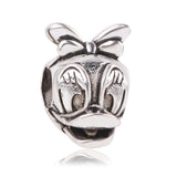 Ranqin Necklace European Fashion New Gift Original Pink Bead Fit Pandora Charm Bracelet Women Pendan Minnie Donald Duck Dog