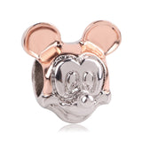 Ranqin Necklace European Fashion New Gift Original Pink Bead Fit Pandora Charm Bracelet Women Pendan Minnie Donald Duck Dog