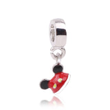 Ranqin Necklace European Fashion New Gift Original Pink Bead Fit Pandora Charm Bracelet Women Pendan Minnie Donald Duck Dog