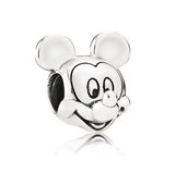 Ranqin Necklace European Fashion New Gift Original Pink Bead Fit Pandora Charm Bracelet Women Pendan Minnie Donald Duck Dog