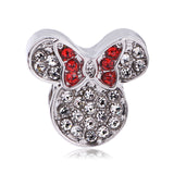 Ranqin Necklace European Fashion New Gift Original Pink Bead Fit Pandora Charm Bracelet Women Pendan Minnie Donald Duck Dog