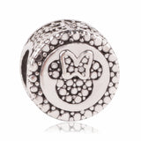 Ranqin Necklace European Fashion New Gift Original Pink Bead Fit Pandora Charm Bracelet Women Pendan Minnie Donald Duck Dog