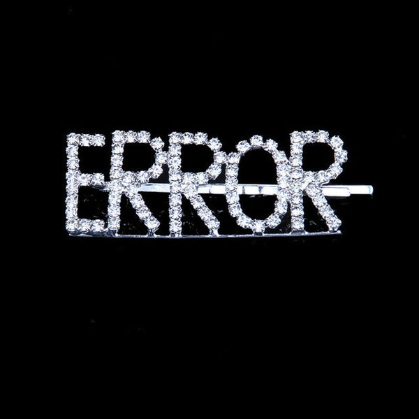 StoneFans Newest Rhinestone Letters Hair Pin Unique Sign BOSS Barrette for Women Crystal Hair Clip Letter Accessory Hair Jewelry