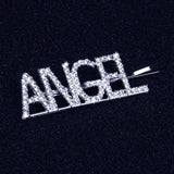 StoneFans Newest Rhinestone Letters Hair Pin Unique Sign BOSS Barrette for Women Crystal Hair Clip Letter Accessory Hair Jewelry