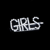 StoneFans Newest Rhinestone Letters Hair Pin Unique Sign BOSS Barrette for Women Crystal Hair Clip Letter Accessory Hair Jewelry