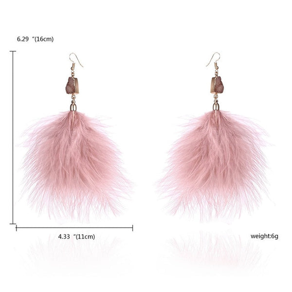 Tassel Dangle Long Earrings For Women Owl Leaf feather earrings Brincos Bijoux Jewelry Wedding Earrings Bride Jewelry