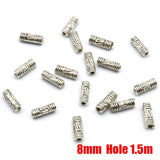 Wholesale Price 100pcs/lot Flower Metal Zinc Alloy Spacer beads For Silver Plated Loose Bead DIY Jewelry Bracelet Making