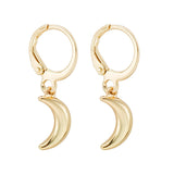 Wild&Free New Tiny Hoop Earrings For Women Girl Gold Cartilage Hoop Earrings jewelry Heart Cross Star Triangle Charm Earring