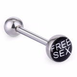 Women Sexy Tongue Piercing