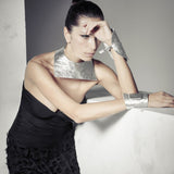 YD&YDBZ New Silver Leather Necklaces Women Choker Necklace Geometric Jewelry Punk Style Fashion Leather Jewellery Bohemia Style