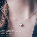 initial pendant custom name letter stainless steel necklace women statement nameplate personalized layered choker necklace