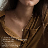 initial pendant custom name letter stainless steel necklace women statement nameplate personalized layered choker necklace