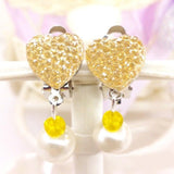 1 Pair Ear clip style earring soft cushion Invisible ear hanging ear clip no Piercing earring for children kids