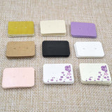 100PCS 3.5*2.5cm multi color Paper cute Stud earring HangTag card custom logo cost extra  Jewelry Display packing Card