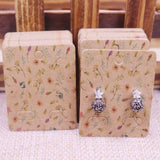 100Pcs Jewelry Display Card Earring 4x5cm earring card Hang Tag card DIY jewelry stud earring package cards