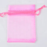 100pcs 24 Colors Jewelry Bag 5*7 7*9  9*12  10*15cm Wedding Gift Organza bag Jewelry Packaging Display & Jewelry Pouches