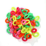 100pcs Girls Hair Bands Child Rubber Band Head Jewelry Headband For Women Hair Accessories Bridal Tiara Elastic Colorful