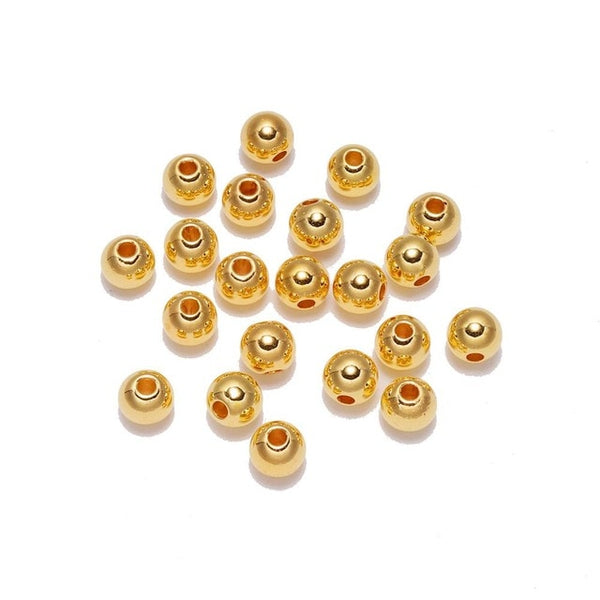 100pcs/bag With Hole ABS Imitation Pearl Beads 4/6/8/10/12MM Round Plastic Acrylic Spacer Bead for DIY Jewelry Making Findings