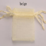 100pcs/lot 5*7cm,7*9cm,9x12cm organza bag Christmas wedding gift bag candy Packaging jewelry packing bags gift pouches 23 colors