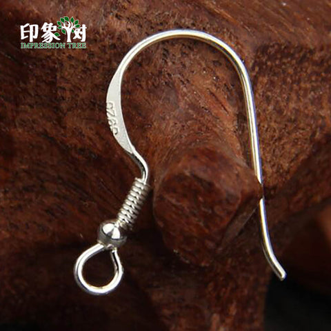 10PCS 925 Sterling Silver Earring Hooks Handmade DIY  Leverback Earwire Components Anti-allergy Earring Hook Jewelry Makings 857