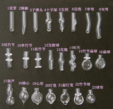 10pcs 5mm glue cap glass Vial Pendant locket charms mini wishing glass bottles with Tassel cap name on rice art jewelry making