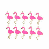 10pcs Trendy Alloy Flamingo Squirrel Enamel Charms Lovely DIY Pendant Handmade Jewelry For Necklace Bracelet