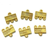 10pcs component multilayer clasp buckle necklace bails connector tassel chains 3 strands toggle filigree jewelry joyas craft