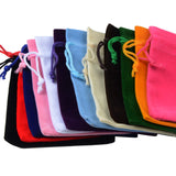 10pcs/lot 7x9cm 9x12cm Coloful Velvet Pouches Jewelry Packaging Display Drawstring Packing Gift Bags & Pouches