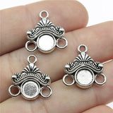 10pcs/lot Charms Earring Connector Antique Silver Color Earring Connector Charms Earring Connector Charms For Jewelry Making