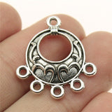 10pcs/lot Charms Earring Connector Antique Silver Color Earring Connector Charms Earring Connector Charms For Jewelry Making