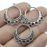 10pcs/lot Charms Earring Connector Antique Silver Color Earring Connector Charms Earring Connector Charms For Jewelry Making